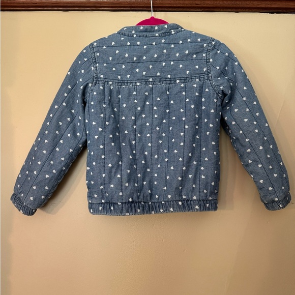 Cat & Jack - Chambray Quilted Long Sleeve Jacket |Size 4/5 - Picture 2 of 3